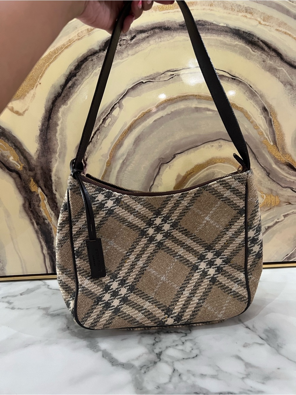 Burberry Smoked Check top handle